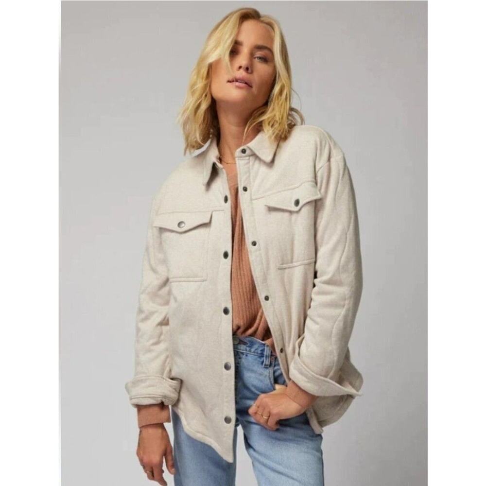 Spiritual Gangster wave Quilted Shacket XS/S